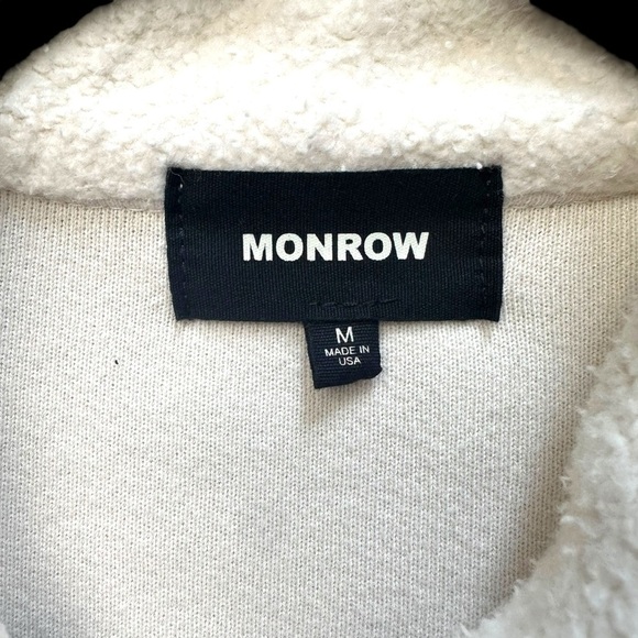 Monrow Revolve Cream Teddy Fleece Boucle Cotton Shacket Jacket Womens Size M‎ - Picture 9 of 15
